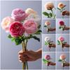 Многоцветные Имитация Цветов Шелковый Лепесток Искусственный Цветок Розы Роза Искусственный Цветок Праздничные Принадлежности