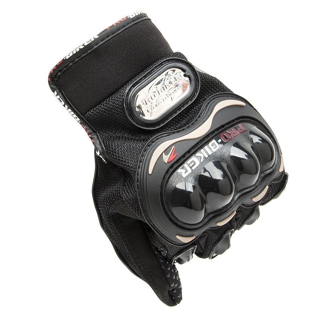 Перчатки для мотокросса, мотоцикла, гонок, из углеродного волокна, размер L, черные TCBunny? 305-ГЛ00