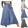 Women's Fashion Casual Striped Solid Color High Waist Wide Leg Button Loose Casual Dressy Fit Women's Pants