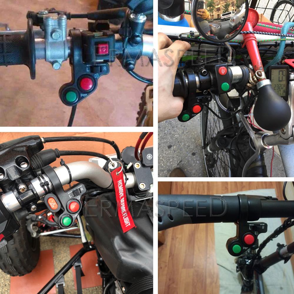 22 мм мотоцикл ATV руль звуковой сигнал и комбинированный переключатель фар кнопка переключения мотоцикла модификация скутера