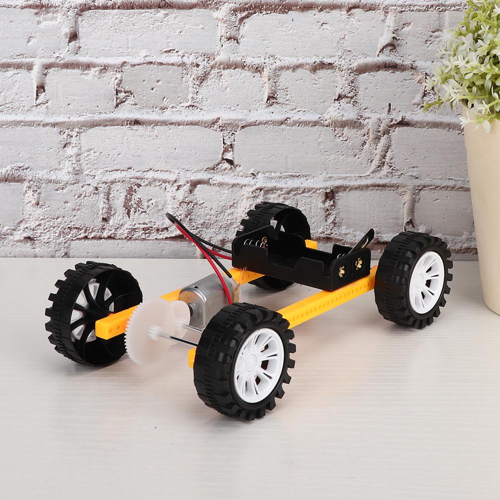 Gear Drive Car DIY Scientific Pack DIY Educational Electric Gear Toy Car for Children Less Than Br More Than
