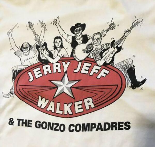 JERRY JEFF WALKER AND THE GONZO COMPADRES Shirt White Unisex S-5XL Unisex T-Shirt
