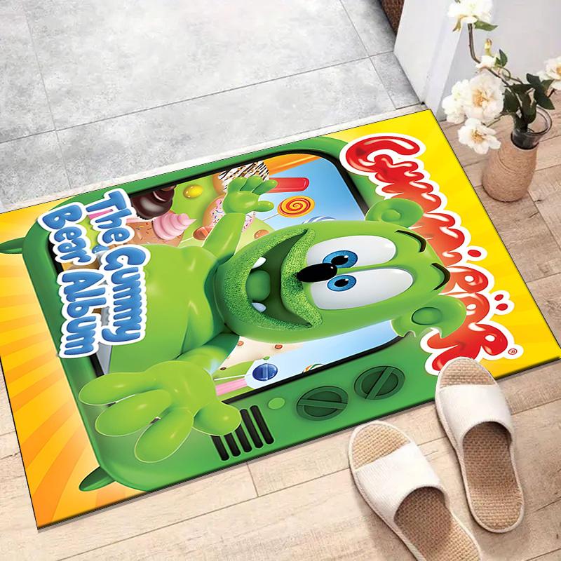 1pc Gummy Bear1 Design Printed Area Rug Carpet for Bedroom Living Room Home Decor Rugs Mat Non Slip Mat Rug for Bedside