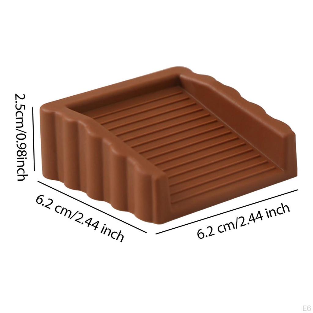 4 Pieces Door Stopper Stop Doorstopper Versatile Portable Rubber Floor Protection Doorstop for