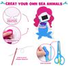 Sea Animals Sewing Kit Make Your Own Ocean Animals Mermaid DIY Felt Craft Kit Gifts for Beginner Kids Educational Art Supplies