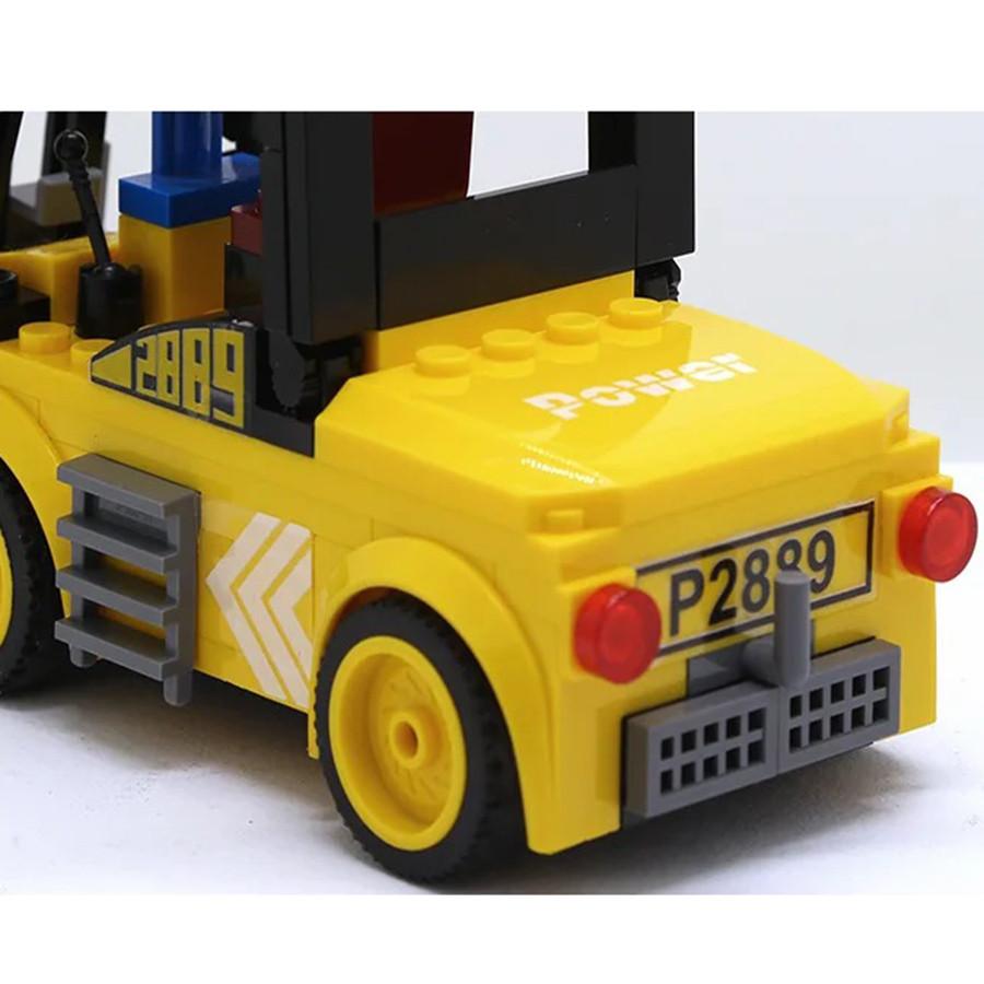 Вилочный погрузчик Инженерная машина Строительный блок Модель автомобиля Дети DIY Кирпичи Набор Игрушка Дети Подарок