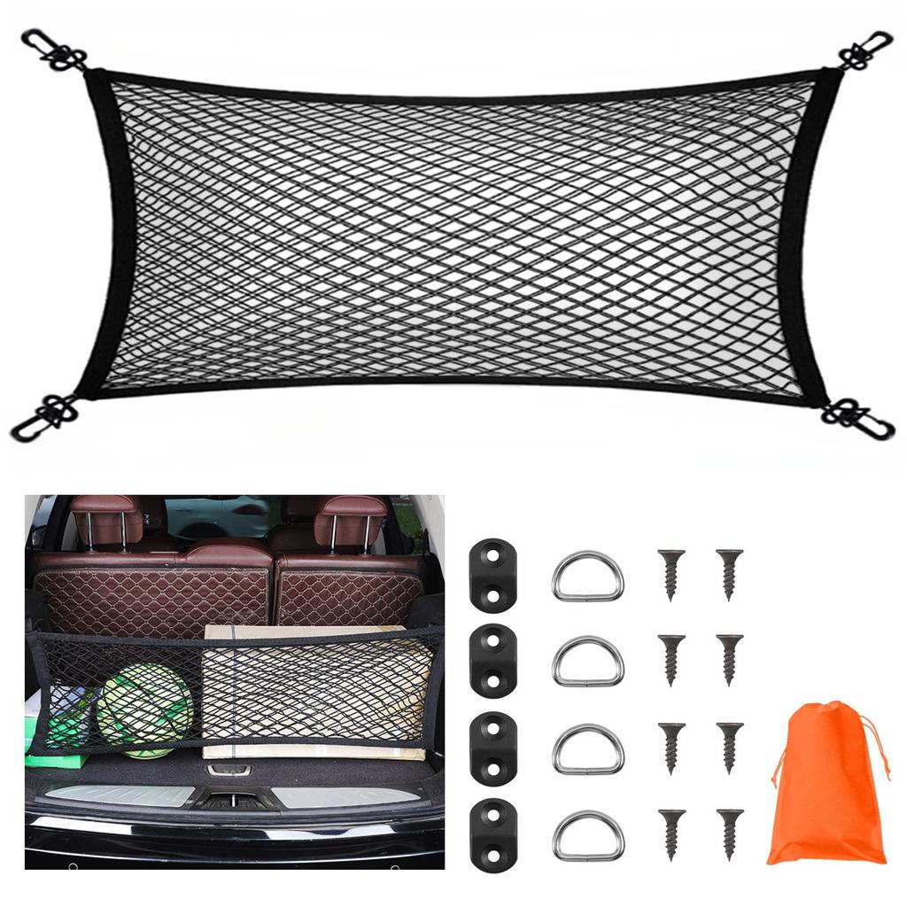 Сетка для багажа DCGLA, Грузовая сетка, Сетка в багажник, Автомобиль, 15,7 x 35,4 дюйма (40 х