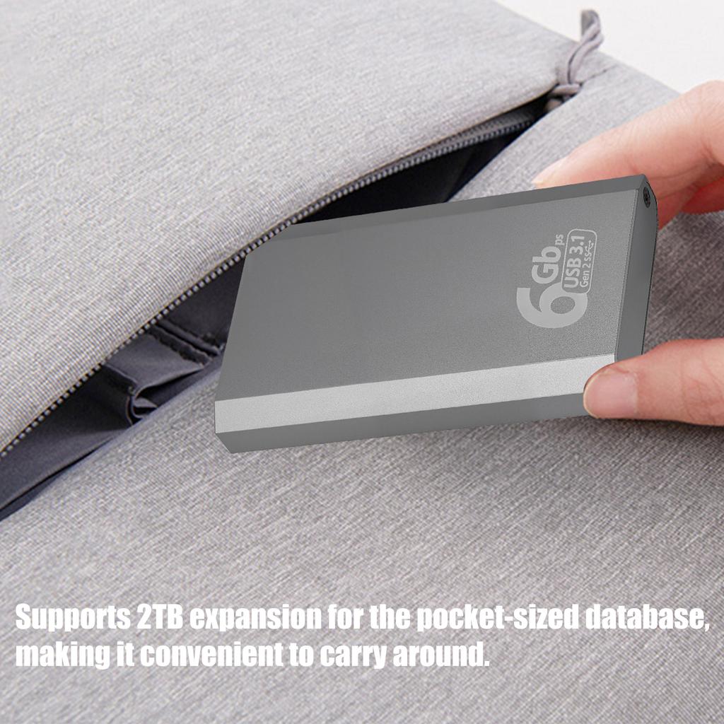 Термостойкий алюминиевый корпус mSATA USB C 3.1 внешний корпус с механизмом мгновенной установки
