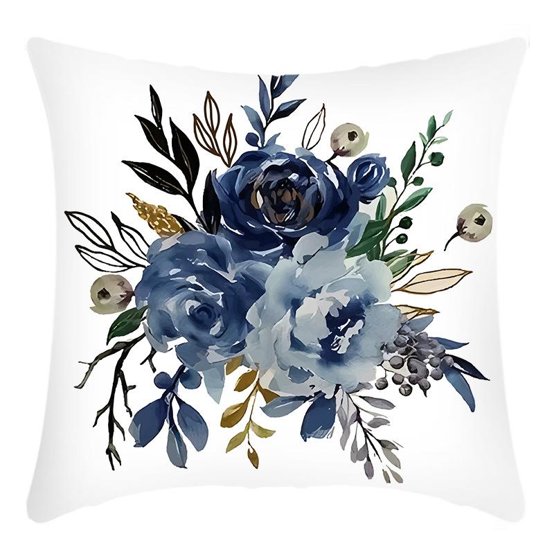 Новая наволочка для подушки с зеленым растением, с английскими буквами и цветочным принтом, наволочка для подушки, для дома, дивана