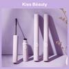 Тушь KissBeauty для ресниц с тонкой изогнутой щеточкой, водостойкая и устойчивая к поту, маленькая головка щеточки, ресницы не склеиваются и не легко размазываются.