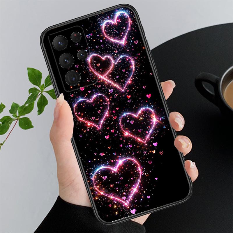 Чехол для телефона Samsung A55 A16 A56 A36 A35 A15 A53 A54 A33 A34 A25 A05S A52 A52S A14 A26 A71 Любовь Розовое Сердце
