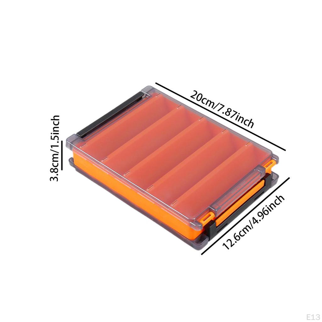 Коробка для мух для рыбалки двухсторонний компактный контейнер дышащий кейс для хранения снастей приманка