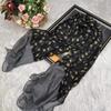 Silk Scarf Long Strip High-End Feel Women's New High-End Feel Versatile Retro Elegant Stylish Ethnic Style Floral Patchwork Scarf