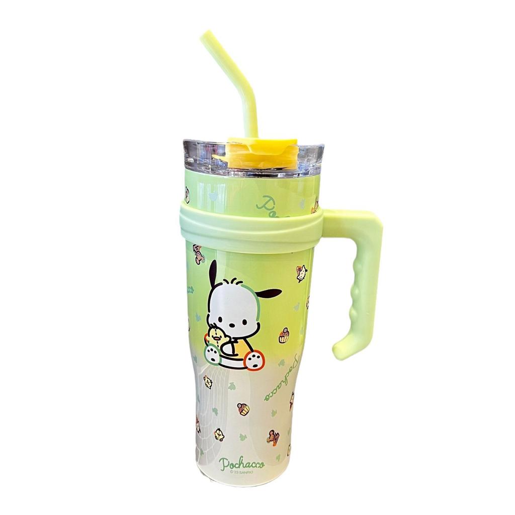 Sanrio Thermos Cup Big Mac Bingba Cup Water Cup Large Capacity Stainless Steel High Value Straw Cup