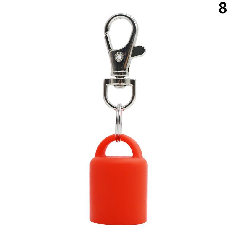 Practical Silicone Keychain Cap lip gloss accessories Portable Durable Holder Keychain Compatible For Lipstick Storage Cap
