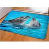 Прохладный домашний напольный ковер с принтом акулы и дельфина для гостиной, спальни, нескользящий кухонный коврик, коврики Tapis Alfombra