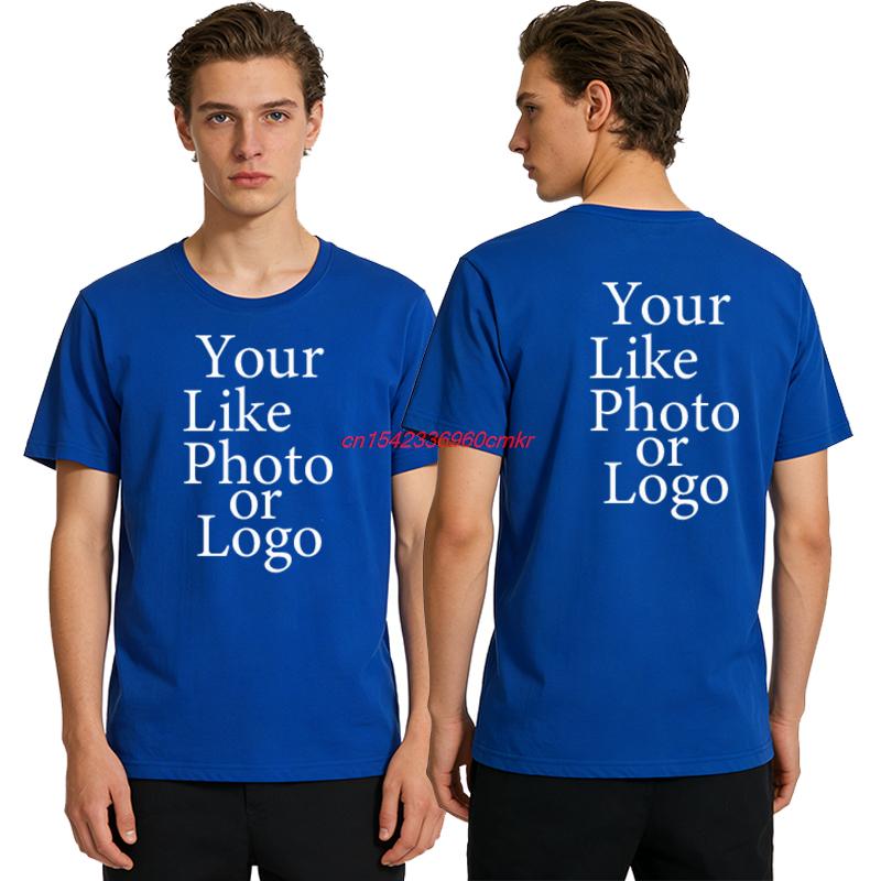 Custom T Shirt Your Design Logo Text Cotton Tshirt Personalized Gift Customized Your Design Tshirt Diy Unisex Print T Shirt