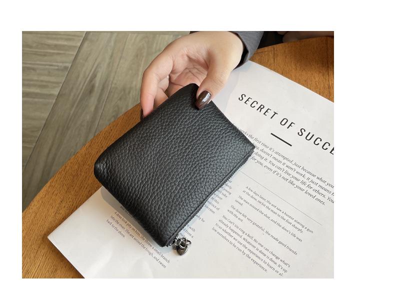 Женский мини кошелек для монет из натуральной кожи - Новый модный стиль 2025