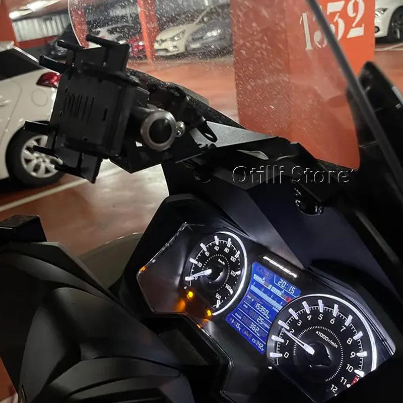 For Honda Forza350 Forza125 Forza 350 125 2021-2025 Motorcycle Front USB Charging Mobile Phone Navigation Bracket GPS Mount