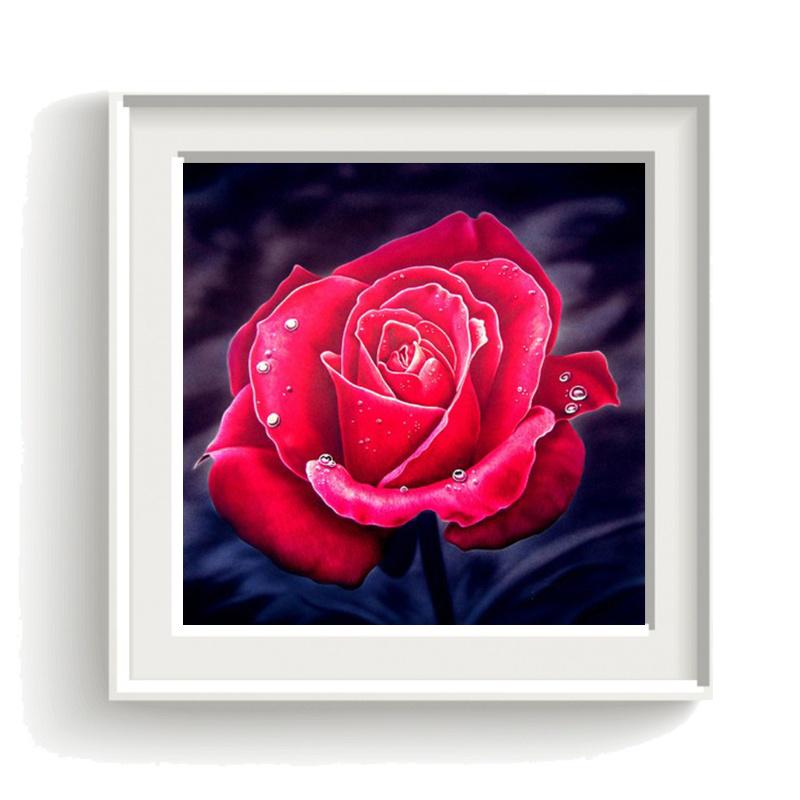 Алмазная картина Цветок 5D Алмазная мозаика Рукоделие Алмазная картина Полная дрель