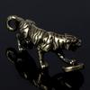 Brass Tiger Statue Ornament Chinese Zodiac Tiger Office Desk Decoration Pendant