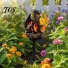 Weather Resistant Resin Decor Dragon Solar Garden Light, Outdoor Gothic Medieval Statue Lamp, Waterproof Retro Ornament Sculpture for Patio Lawn Yard