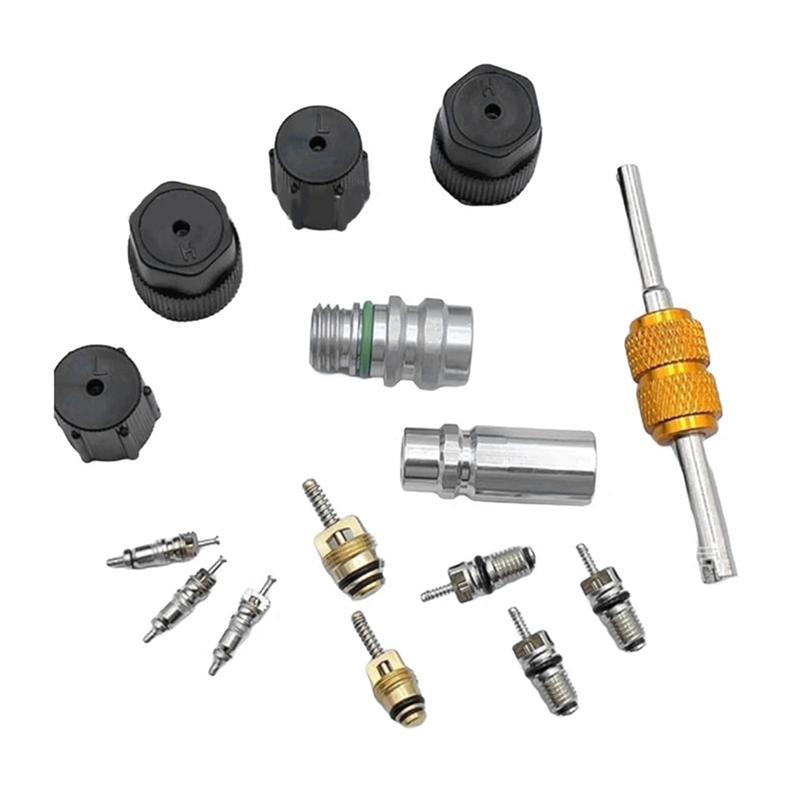 R134A Auto Air-Conditioning Core Valve Kit For R12 R22 R134 High-Pressure Side A/C Service Valves