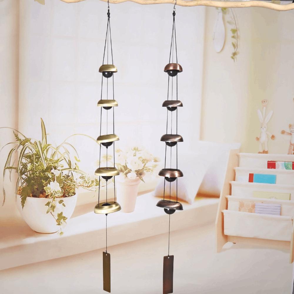 Crisp Sound Temple Wind Bell 3/5 Layer Wishing Wind Chime Balconies
