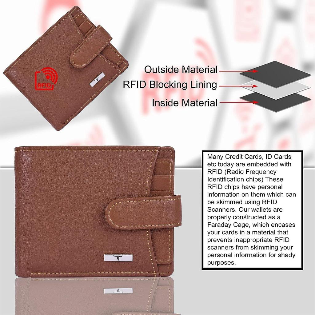 Мужской кожаный кошелек URBAN FOREST Oswald Redwood