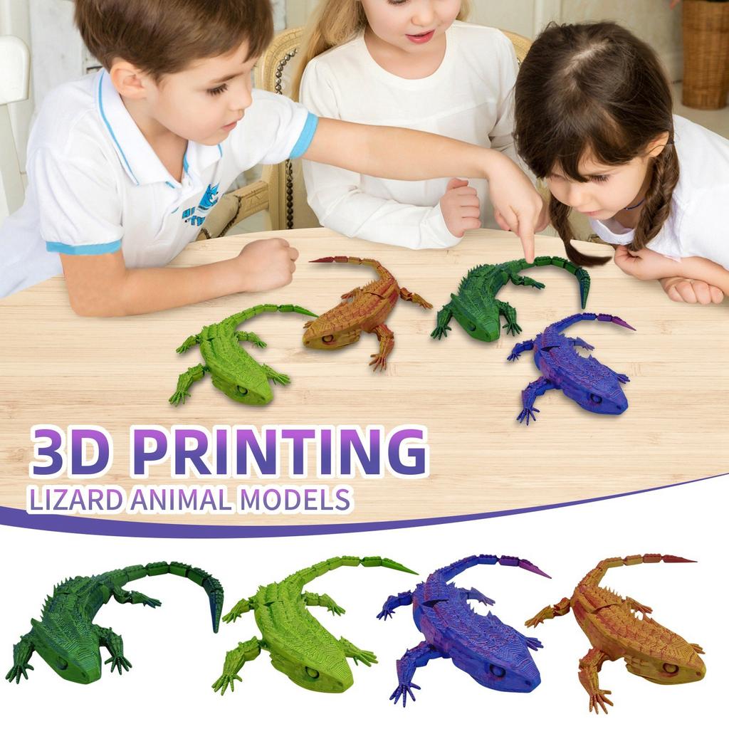 3D Printed Lizard Animal Ornament Toy 21.5CM