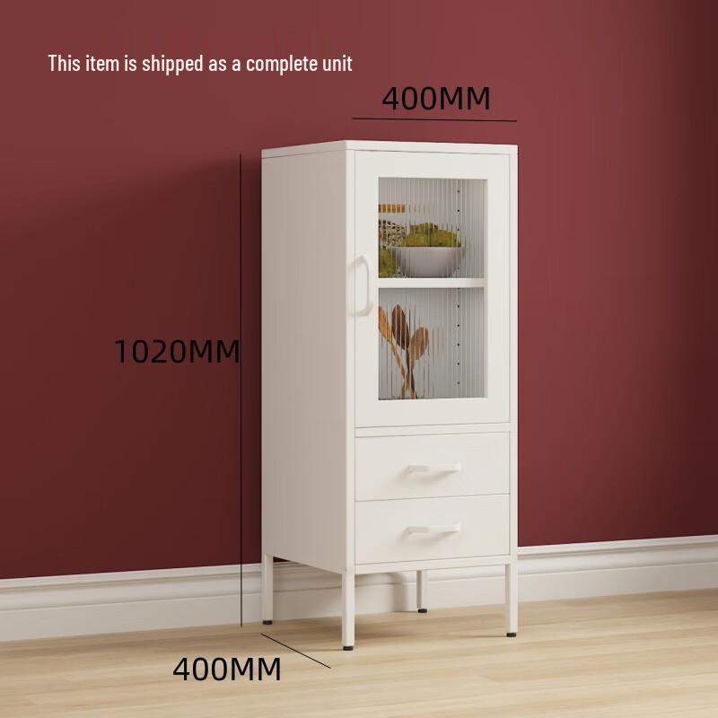 Yuanzu Nordic Modern Wrought Iron Double Door Sideboard