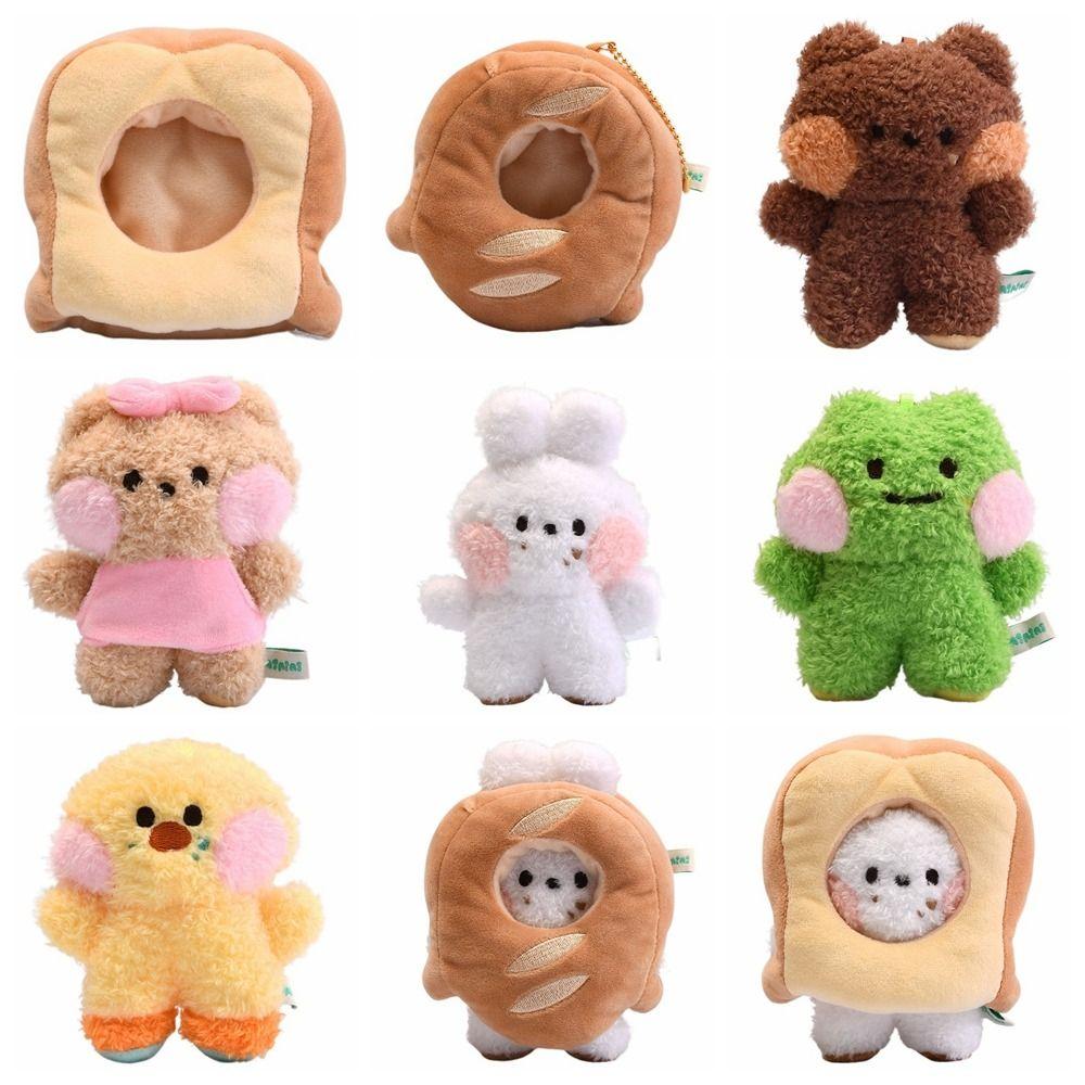 Bread Series Cartoon Plush Doll Multicolor Bag Ornament Gift Hanging Fluffy Animal Pendant