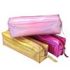 Fashion Solid Color Laser Cosmetic Bags Travel Portable Toiletries Storage Bags Large Capacity Makeup Bag Outdoor Toiletry Pouch