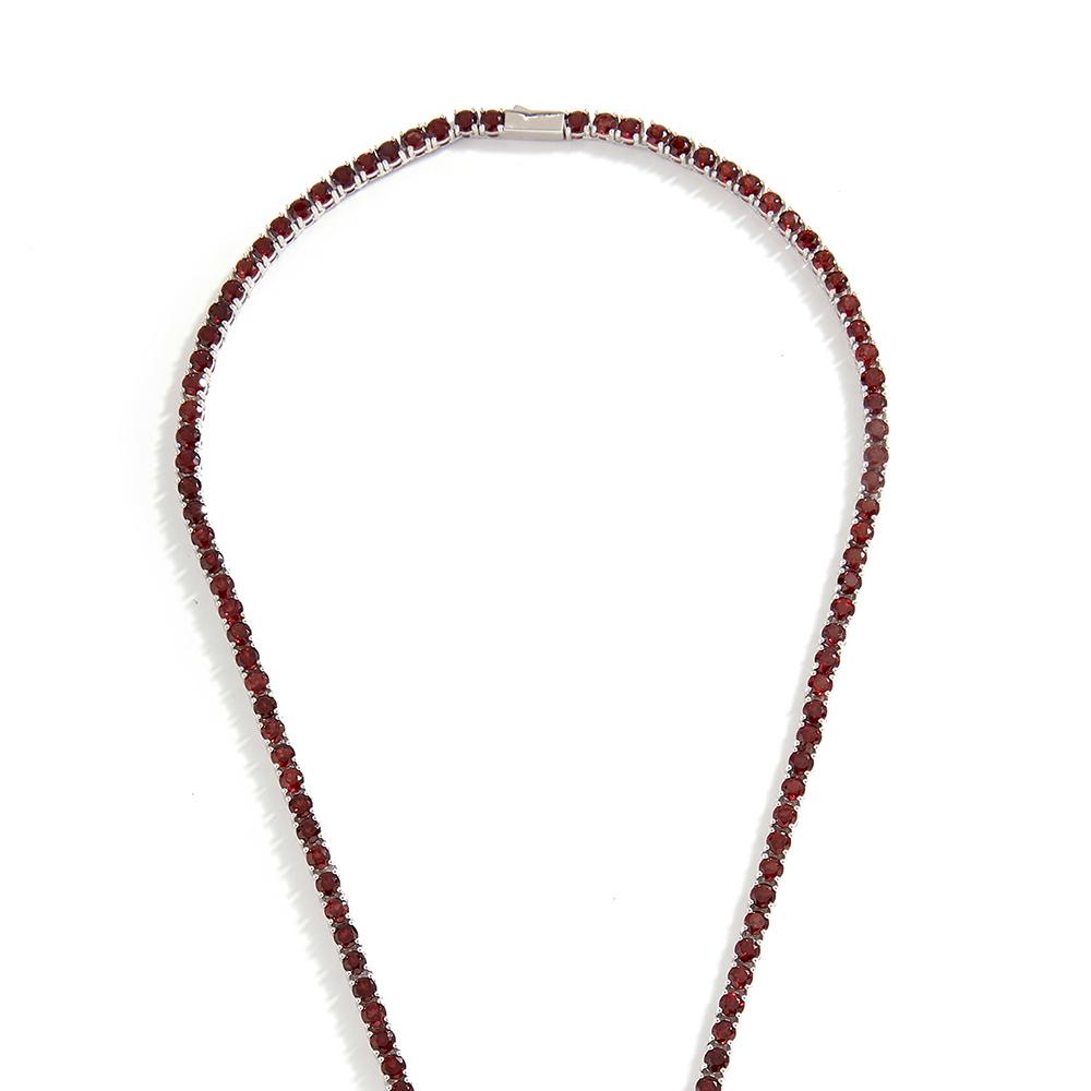 Bolaijewelry Легкие роскошные изысканные украшения, ожерелье из натурального красного граната, модная женская одежда для юбилейного банкета и помолвки