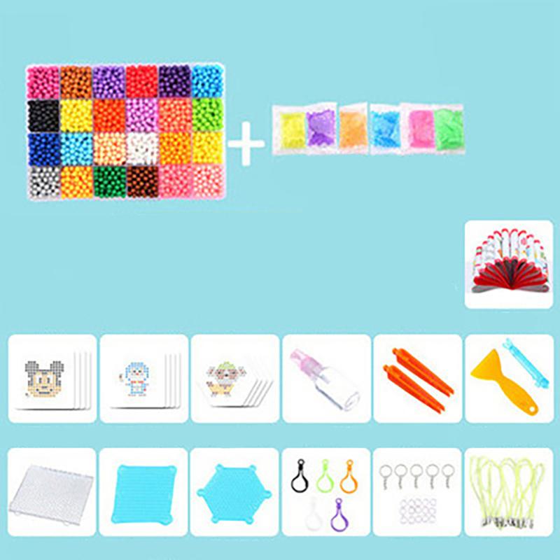 Волшебные водяные бусины с предохранителем, набор пазлов из перфорированной доски, набор цветных бусин с предохранителями, водные липкие бусины, сделай сам, художественные поделки
