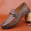 Genuine Leather Loafers Mens New Driving Moccasins High Quality Slip-on Flats Luxury Brand Leisure Walk Shoes Man Business Shoes