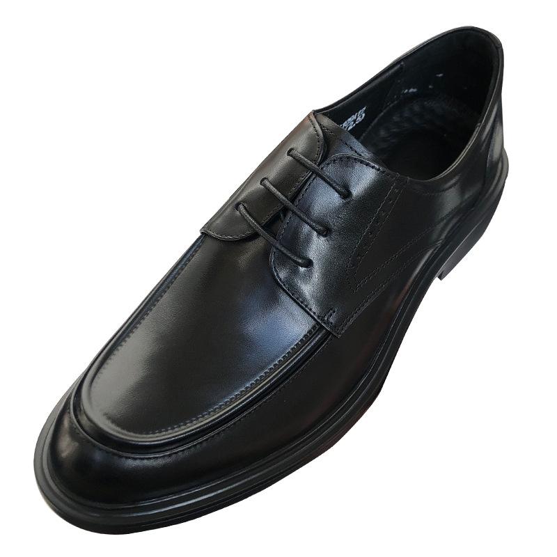 Круглые кожаные туфли мужские деловые деловые кожаные дышащие повседневные туфли для поездок на работу мужские костюмы для жениха свадебные туфли высокого класса