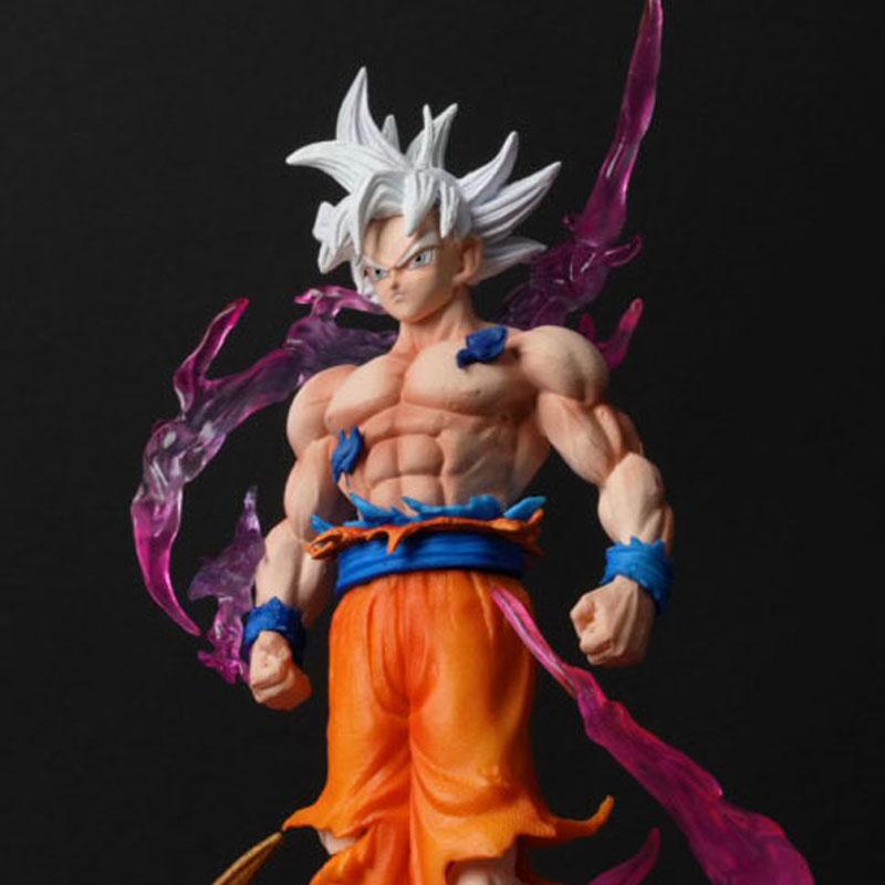 Аниме Dragon Ball Z Фигурка Супер Сайян Ультра Инстинкт Гоку Светящиеся Фигурки Действия Модель Коллекционные Игрушки Кукла Украшение Подарок