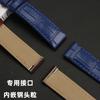 15,5 мм 17,5 мм Быстросъемный кожаный ремешок для Cartier Santos Dumont – Настоящий ремешок для часов из коровьей кожи для женщин, (Черный/Синий/Коричневый)