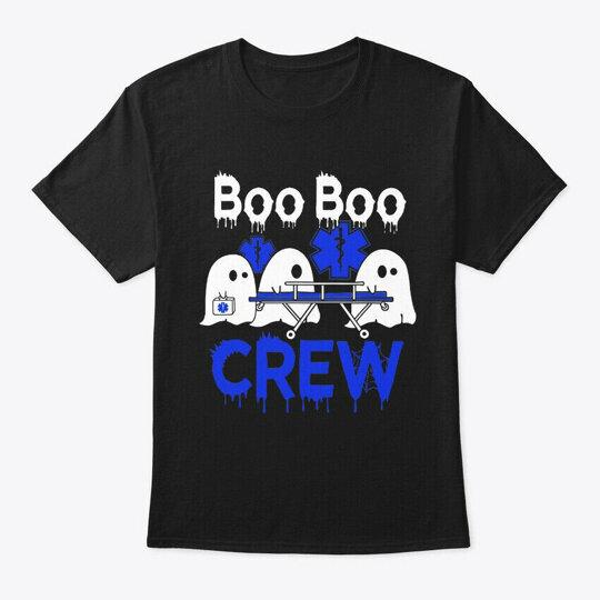 Футболка Boo Crew Emts And Paramedics Сделано в США Размер от S до 5XL Унисекс Футболка