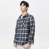 Mark Fairwhale Мужская американская фланелевая клетчатая рубашка с длинным рукавом