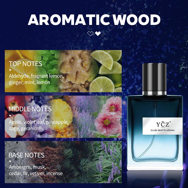 YCZ CLUB GENT'S AROMA, 1,7 унции(50мл). Nightclub Essential Fragrance, стойкая парфюмированная вода