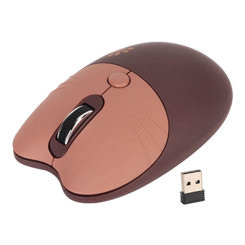 2.4G Cat Wireless Mouse Plug Play Cute Mouse Funny Wireless Mouse Office