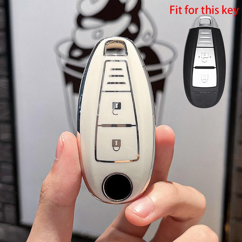 Новый чехол для ключей из ТПУ с 3 кнопками для Suzuki Vitara Swift Ignis Kizashi SX4 Baleno Ertiga 2016 2017 2018 2019, ключ-ракушка