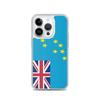 Coque iPhone - Tuvalu - Drapeau - Souple - Multicolore - Compatible iPhone 14 Pro