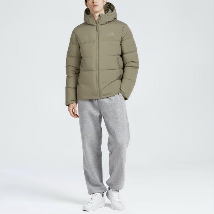 adidas ПУХОВАЯ КУРТКА Пуховик Унисекс Зеленый JV6188