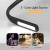 Нашейный светильник для чтения, перезаряжаемый книжный светильник с 3-мя цветами, регулируемой яркостью, безопасный для глаз, настольная лампа с гибкими держателями