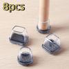8pcs Non-slip Chair Leg Floor Protectors Resilient Chair Leg Silent Mat  Carpet