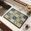 American Retro Quick-Dry Water-Absorbent Non-Slip Kitchen Mat for Countertops and Coffee Makers