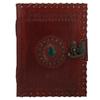 Handmade Red Leather Journal Vintage Antique Deckle Edge Sketchbook Gift